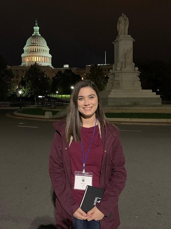 Taylor Moore traveled this fall to Washington, D.C., to participate in the National Student Leadership Forum. (Submitted photo)
